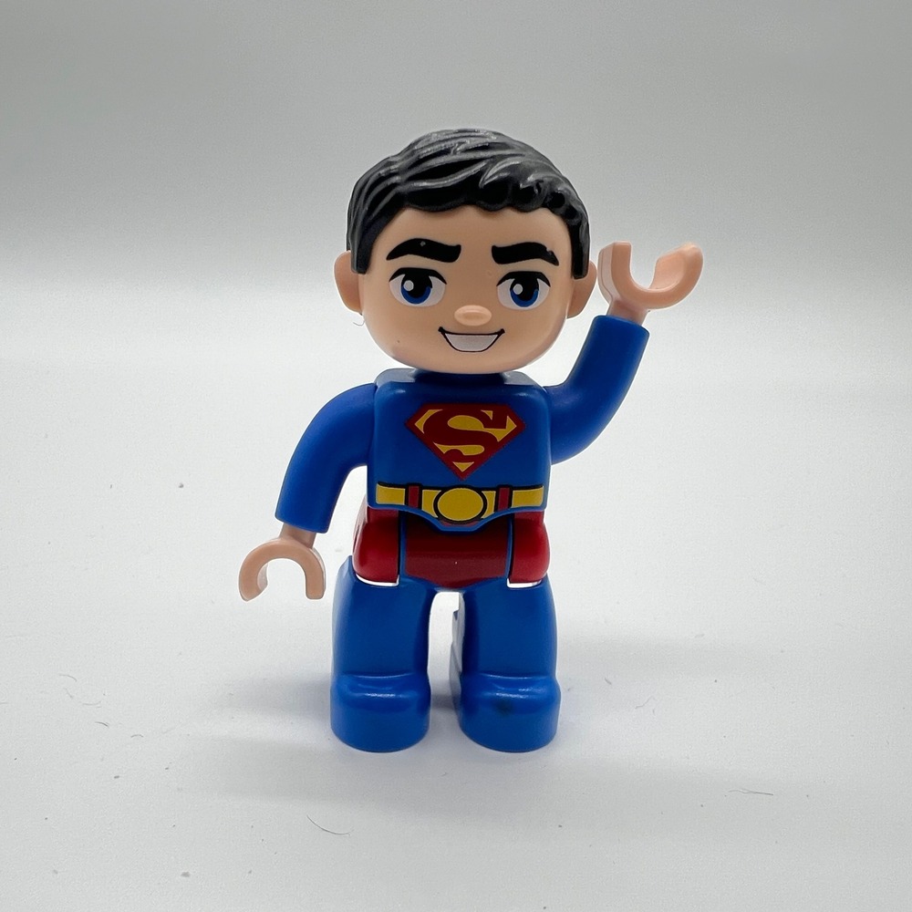 LEGO Duplo Superman Minifigure DC Comics Justice League Blue Suit Figure